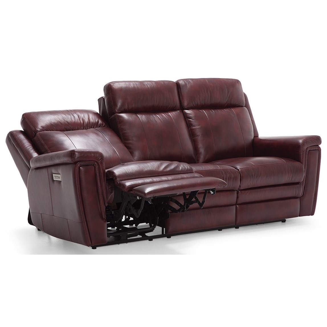 Palliser Asher Contemporary Sofa Power Recliner with Power Headrests